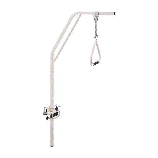 Trapeze Bar for Bed Mobility, Medical Bed Trapeze with Clamps & Metal Chain, 250LBS Weight Capacity Pull Up Assist Bar for Elderly & Disabled, Ideal for Home Care, Hospitals, Nursing Homes