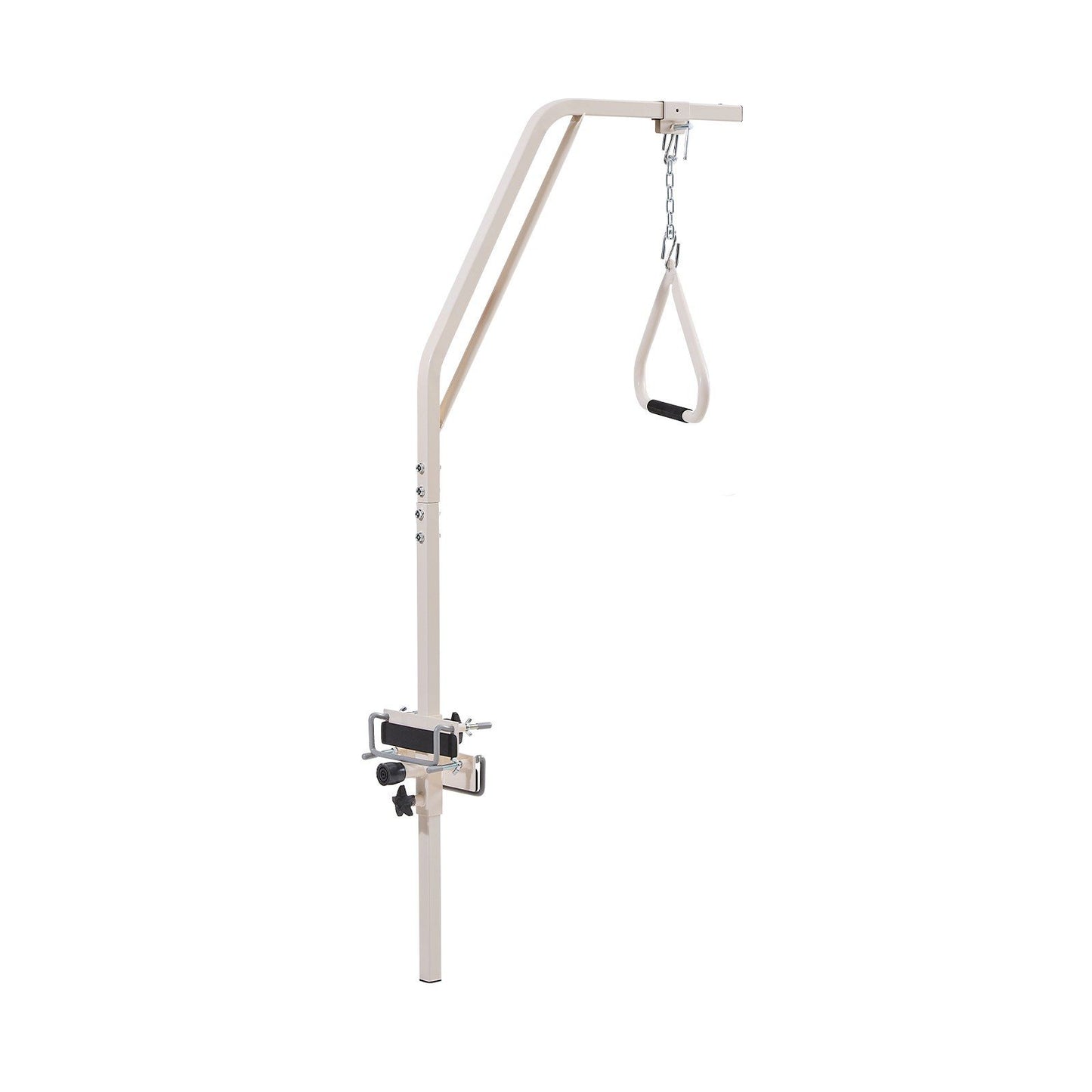 Trapeze Bar for Bed Mobility, Medical Bed Trapeze with Clamps & Metal Chain, 250LBS Weight Capacity Pull Up Assist Bar for Elderly & Disabled, Ideal for Home Care, Hospitals, Nursing Homes