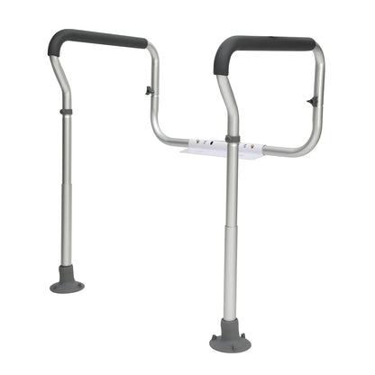Adjustable Toilet Safety Frame with Padded Arms - Height & Width Adjustable (136 kg Capacity)