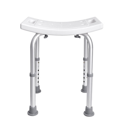 Adjustable Shower Stool with Handles - Non-Slip Seat (158 kg Capacity)