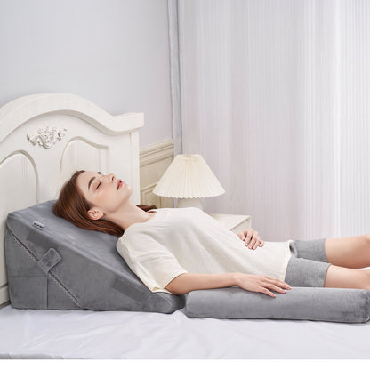 Adjustable Orthopaedic Bed Wedge Pillow Set - 3 Piece Support Cushion System