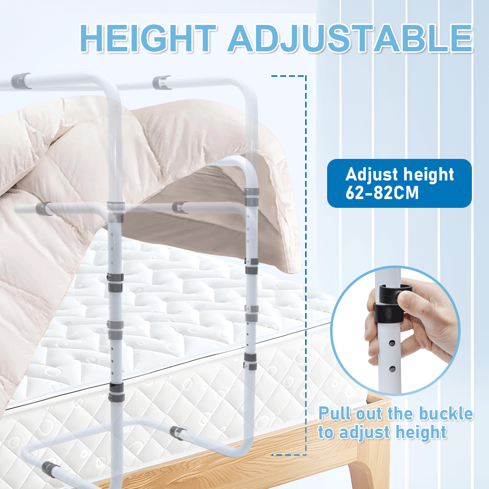 Adjustable Blanket Lifter Bar with Bed Clips - Bedding Support Frame (62-82 cm)