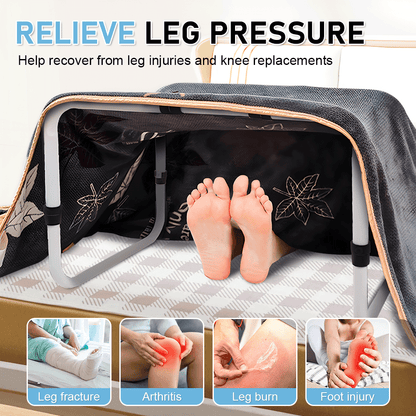 Adjustable Blanket Lifter Bar with Bed Clips - Bedding Support Frame (62-82 cm)