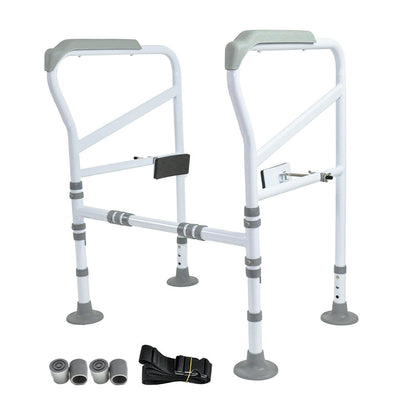 Adjustable Toilet Support Frame - Foldable Design (150 kg Capacity)