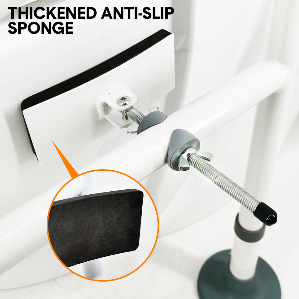 Adjustable Toilet Support Frame - Foldable Design (150 kg Capacity)