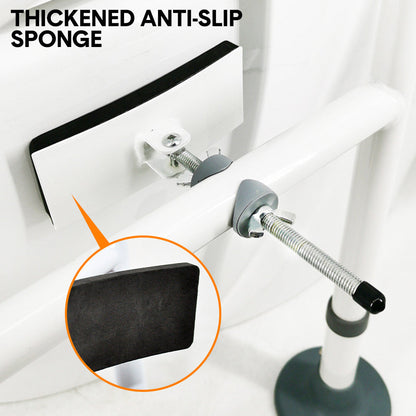 Adjustable Toilet Support Frame - Foldable Design (150 kg Capacity)